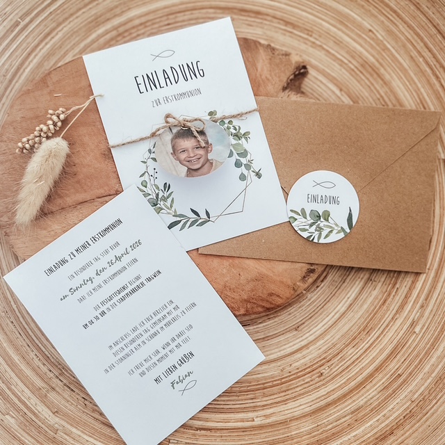 Einladungen zur Erstkommunion