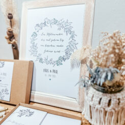 Hochzeitsgeschenk personalisierter Print