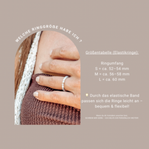 Handmaderinge - Ringe mit Elastikband