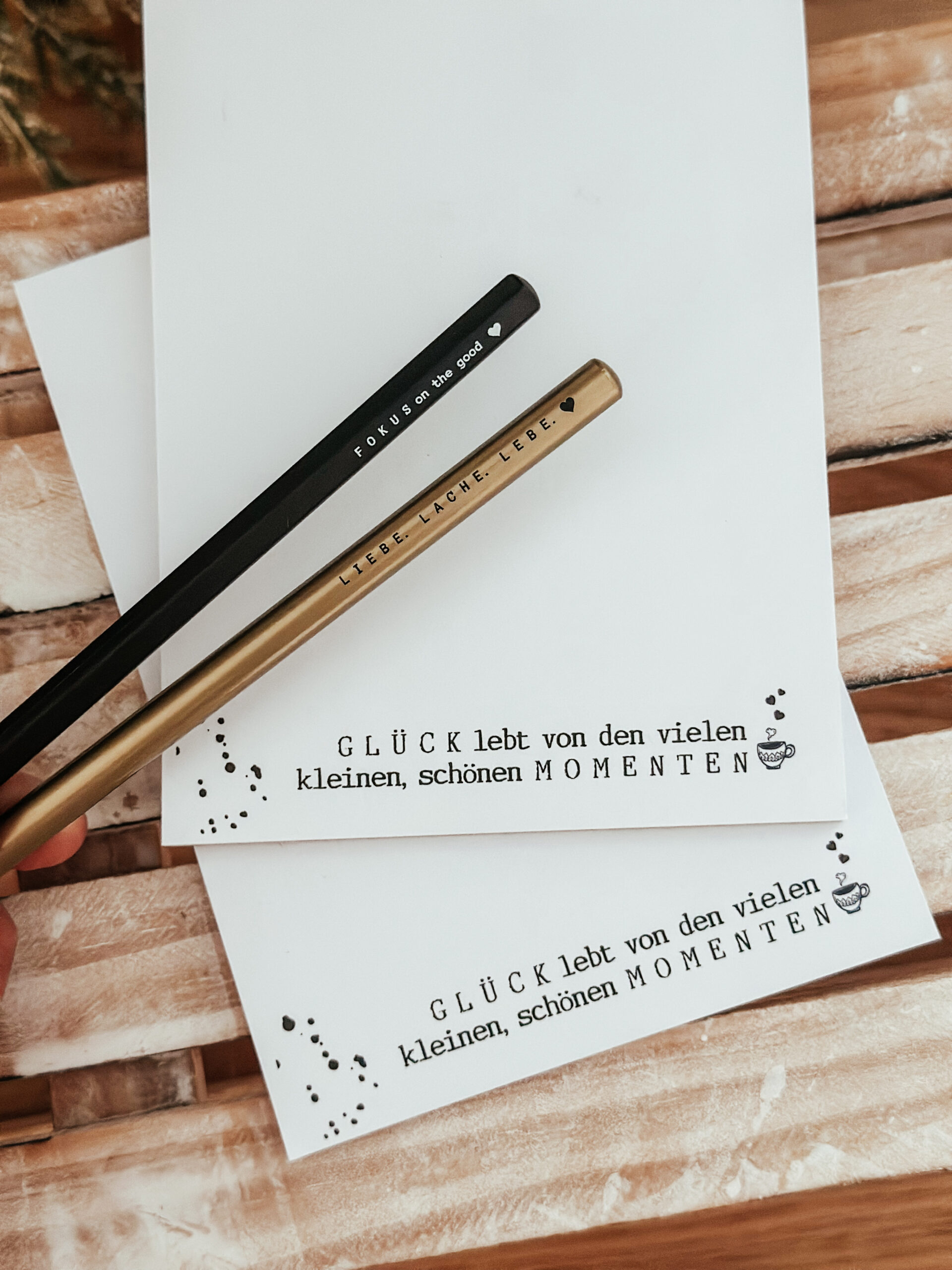 a6 Block GLÜCK Geschenksidee