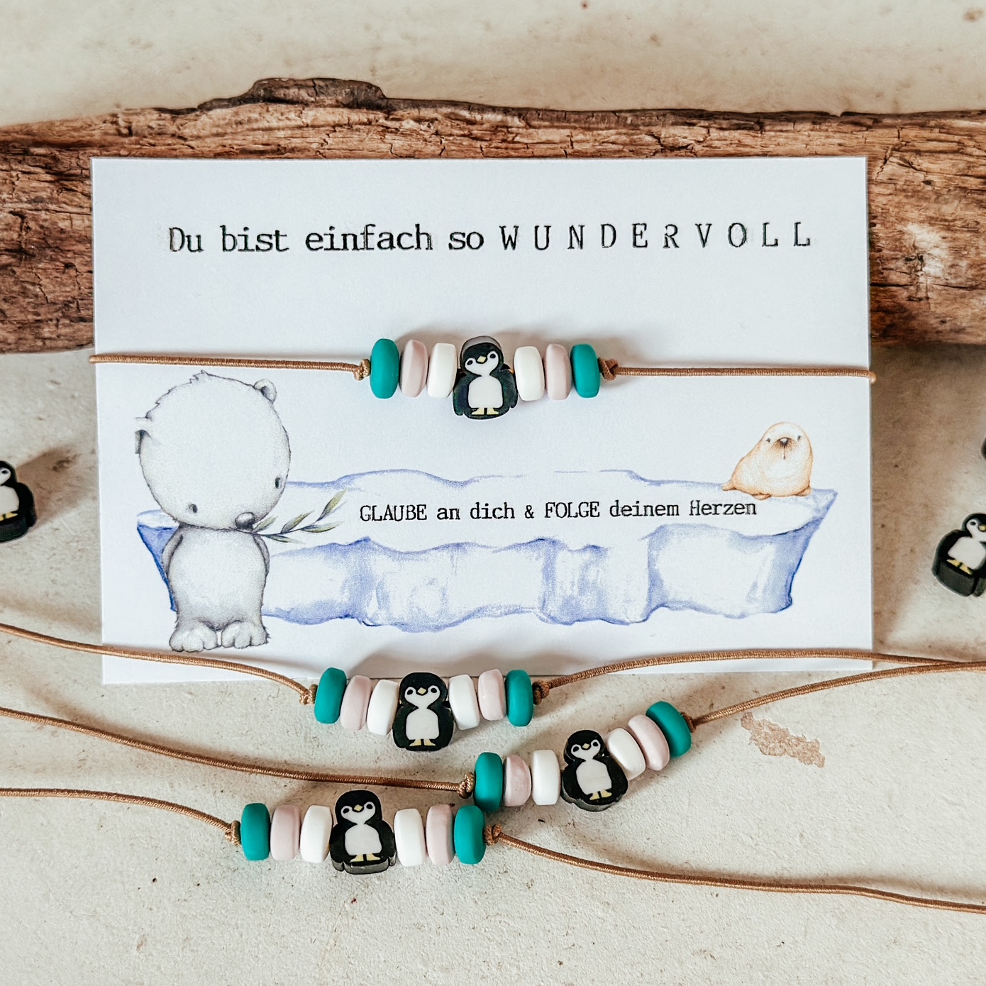 Kinderarmband mit Pinguin Kinderarmband mit Pinguin