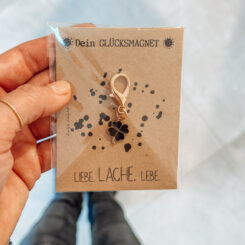 Glücksmagnet, Schlüsselanhänger Kleeblatt