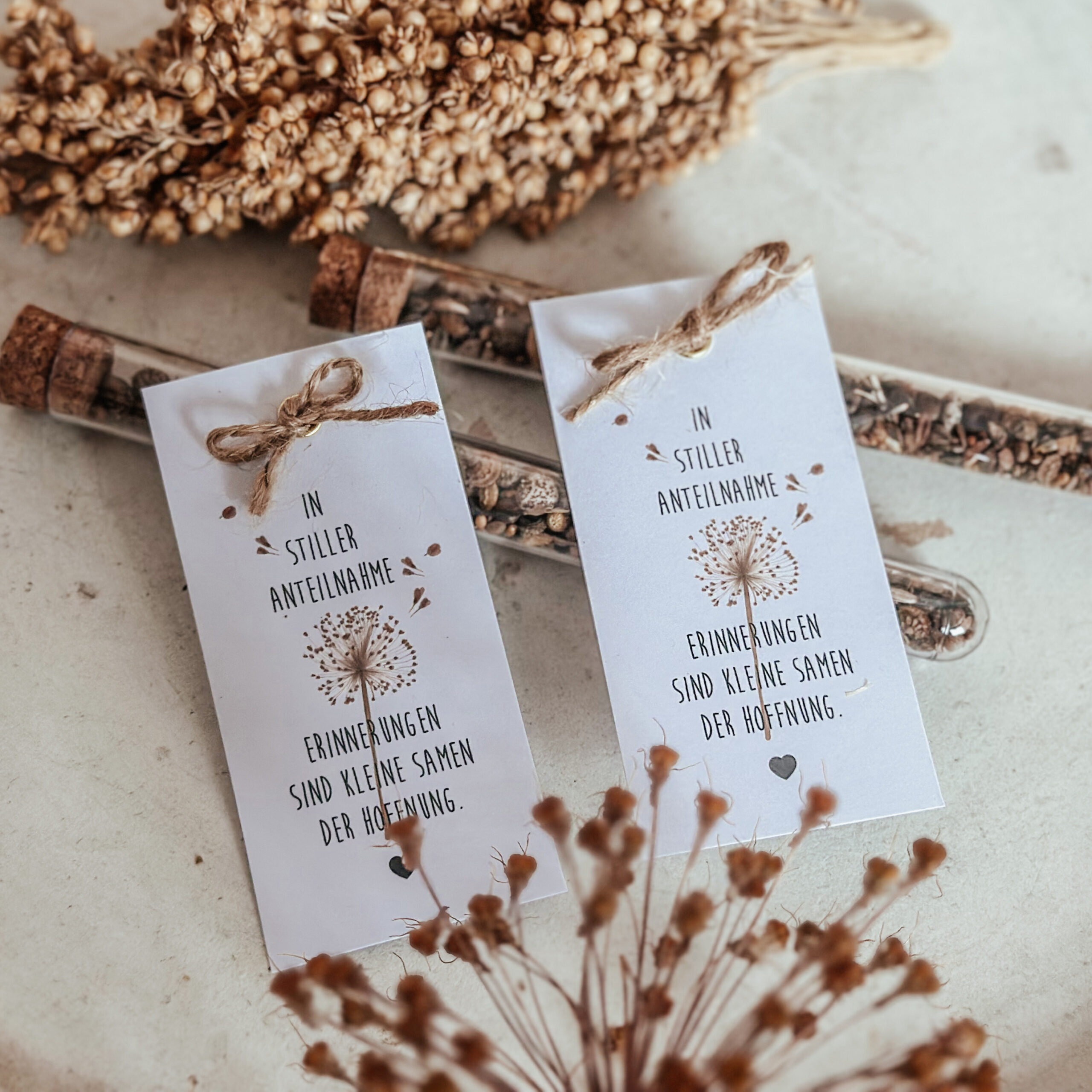Blumensamen Trauergeschenk
