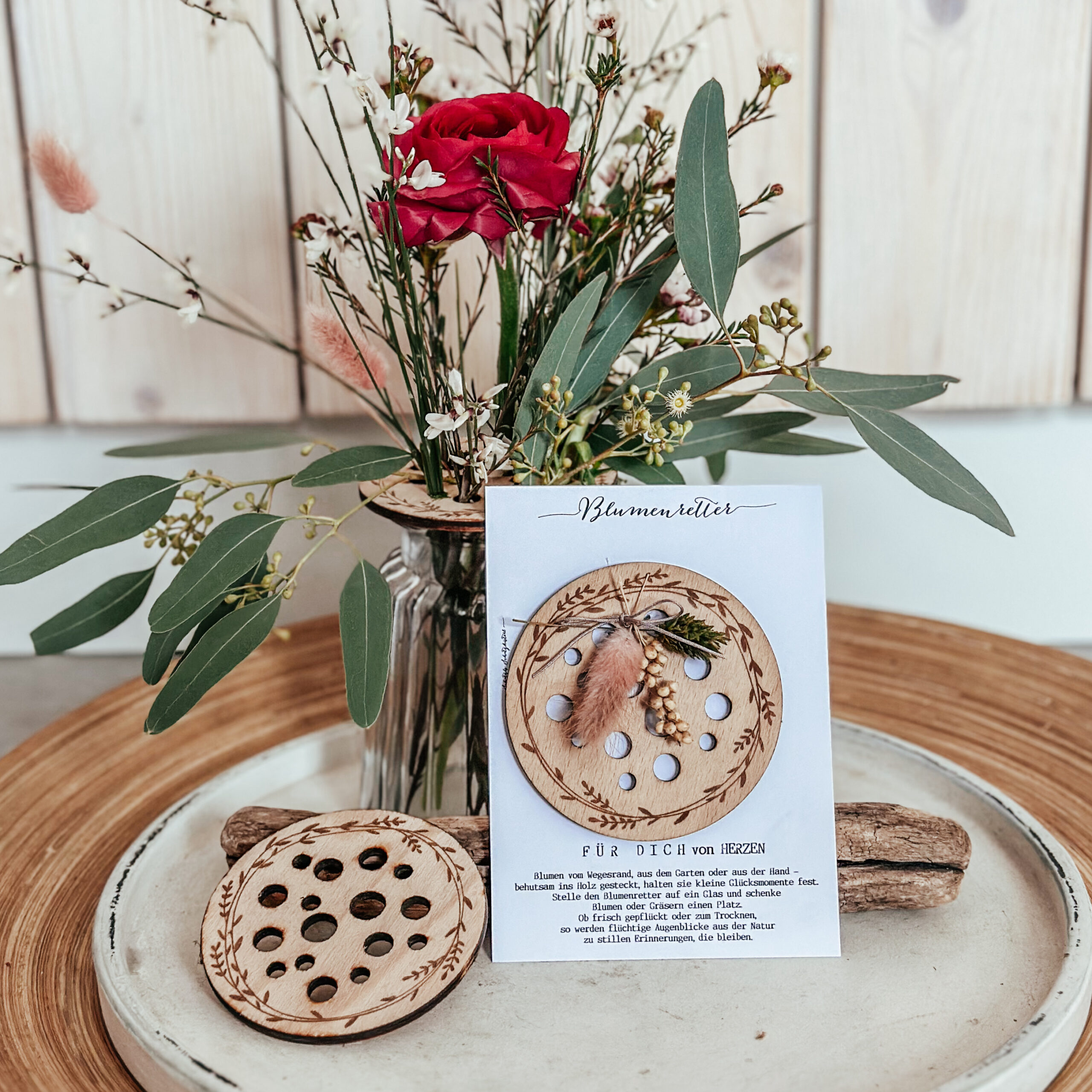 Blumenretter - Geschenksidee, Steckhilfe für Blumen