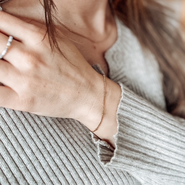 Armband gold - Edelstahl - Wasserfest