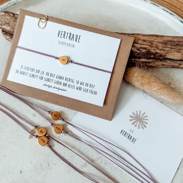 Armband Vertraue