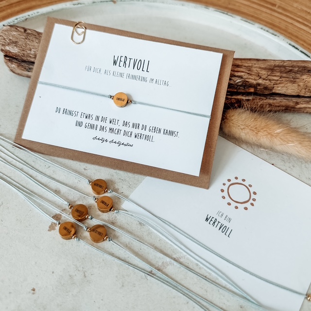 Armband du bist wertvoll