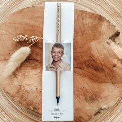 Gastgeschenk zur Erstkommunion mit Foto - Bleistift