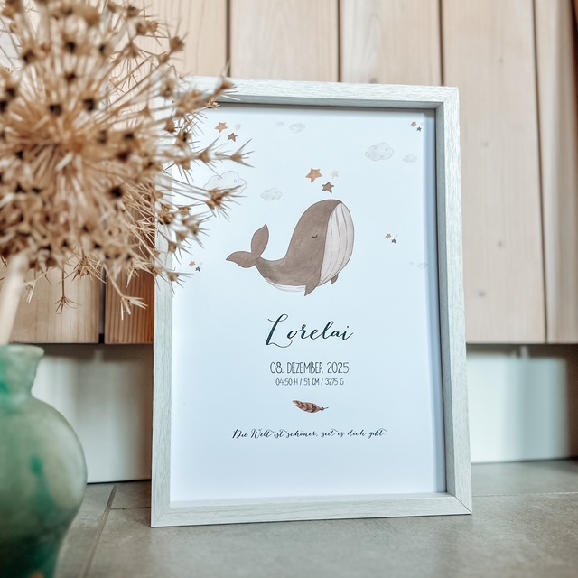 Geburtsanzeige, Babygeschenk zur Geburt Geburtsanzeige, Babygeschenk zur Geburt