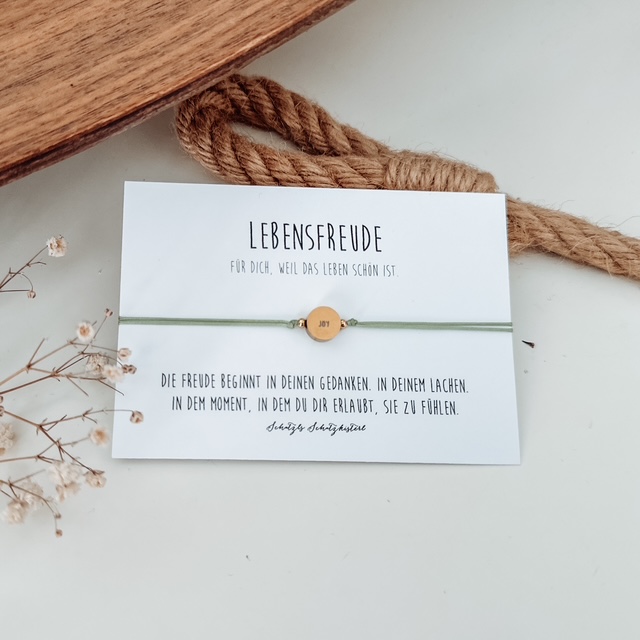 Mindset Armband mit Mediation gold