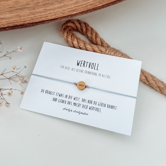 Mindset Armband mit Mediation rostfreier Edelsahl