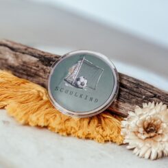 Button Endlich Schulkind Fußball