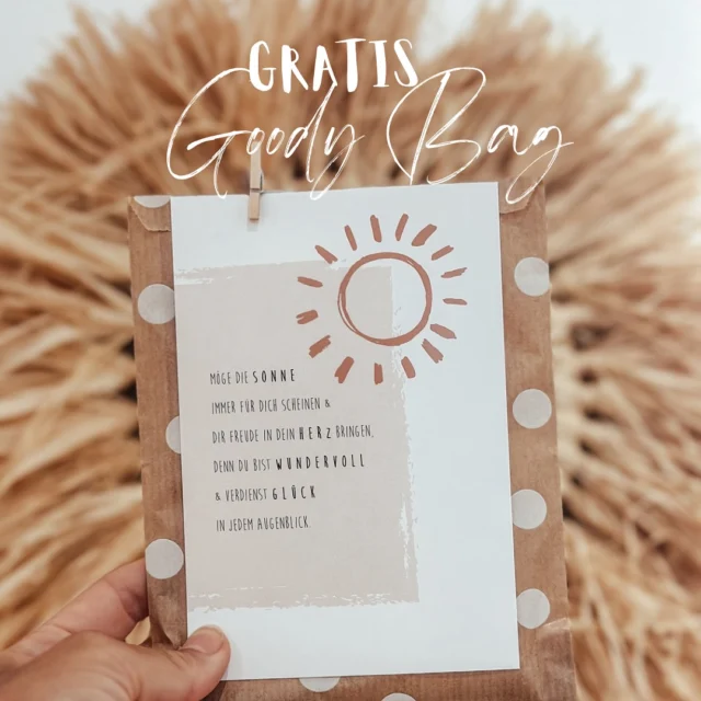 September-Glücksaktion 

Ab 50 € Einkaufswert gibt’s für dich automatisch einen Goodie-Pack dazu – gefüllt mit wundervollen Shop-Schätzen im Wert von bis zu 25€. 💎

👉 Und jetzt wird’s richtig spannend:
Schreib bei deiner Bestellung einfach eine Zahl von 
1 bis 3 dazu. 
Diese Zahl entscheidet, welchen Goodie-Pack du bekommst. 🪄

➡️ Dein Glück. Dein Schatz. Dein Goodie. ✨
Nur im September – solange der Vorrat reicht!
.
Beitrag speichern ☀️
.
LuckyGoodyBag
#PickYourGoodie
#SeptemberÜberraschung
#MysteryGoodie
#GewinnDeinGoodie