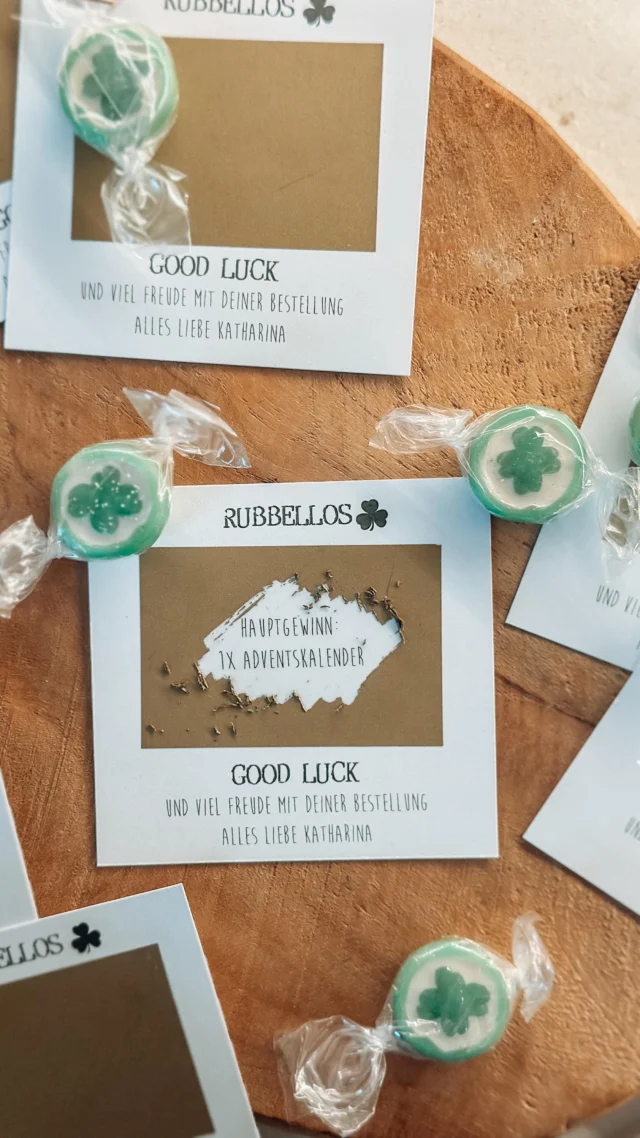 🎉 Die Oktoberaktion ist da! 🎉
Ab sofort bekommst du bei jeder Bestellung ein Rubbellos 🎟️ dazu!
Der Hauptgewinn? Mein diesjähriger Adventskalender 🎁 – bald im Onlineshop (Launch Ende Oktober)!
Außerdem warten viele kleine Überraschungen auf dich 💫
Nur solange der Vorrat reicht – also schnell sein lohnt sich!

✨ Jetzt bestellen & mit etwas Glück gewinnen! ✨

#Oktoberaktion #Ruppellos #Gewinnspiel #Adventskalender #LimitedEdition #Onlineshop #Glücksmoment #ShopandWin #Überraschung #Ruppelspaß #NurSolangeDerVorratReicht
